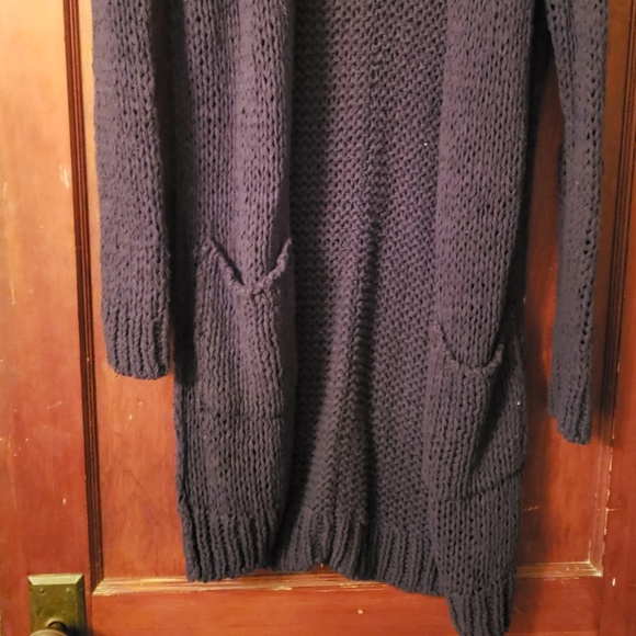 Free people navy long cardigan - Picture 2 of 3